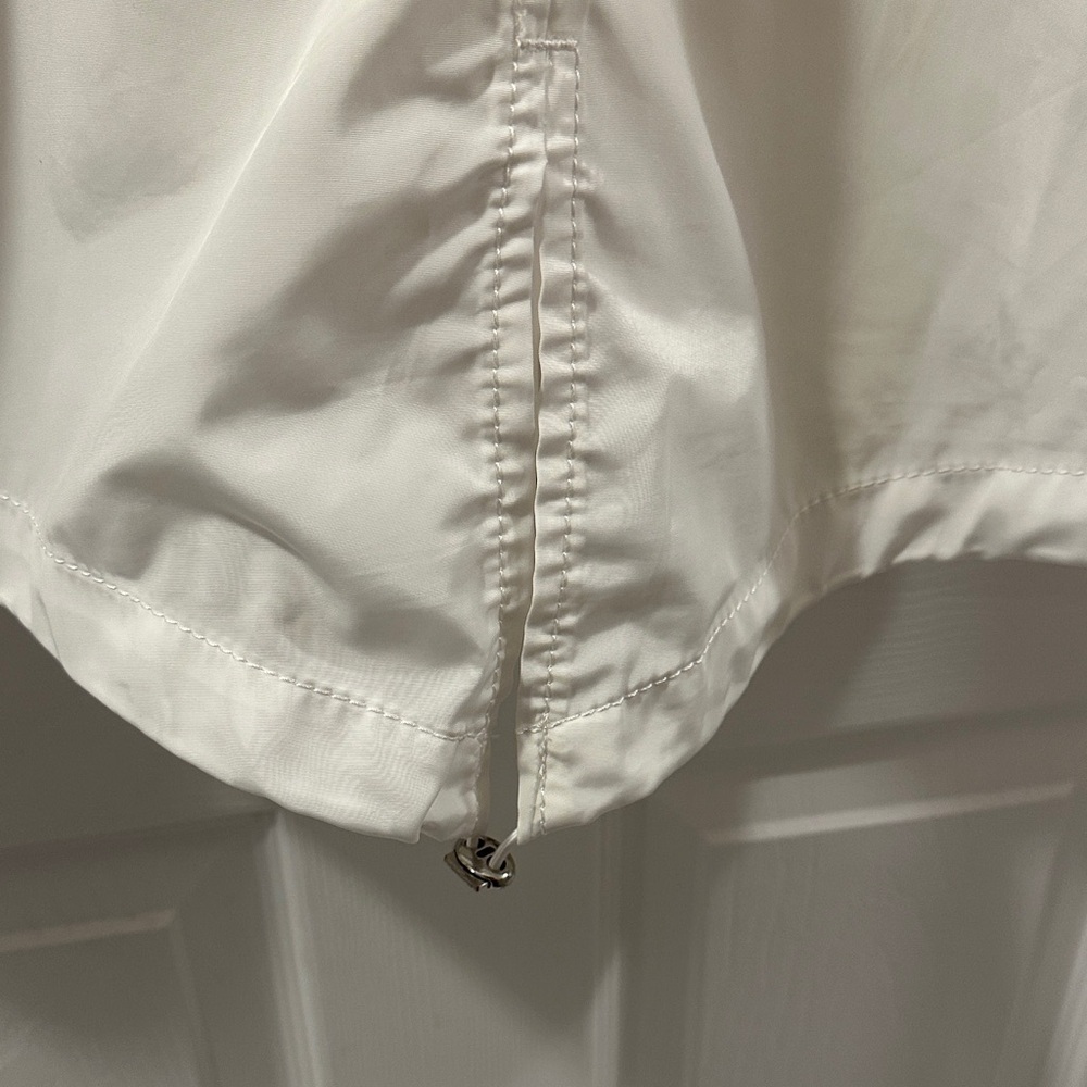 VINCE CAMUTO Cream/Off-White Hooded Utility Jacket Sz M Quality Feminine Classic - Picture 10 of 15